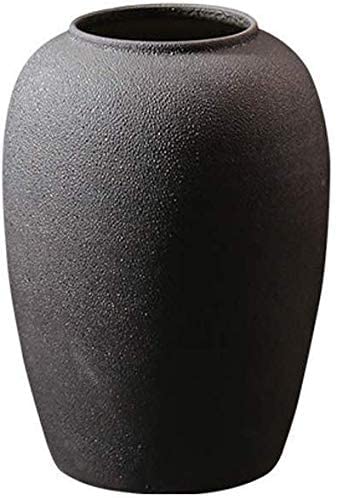 Black Textured Vase
