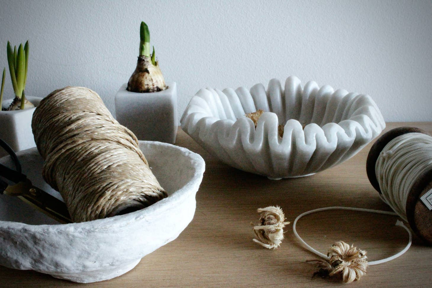 Marble Scallop Bowl