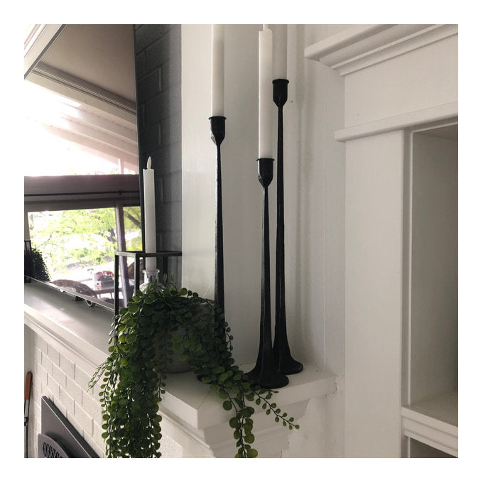 3 Piece Iron Tabletop Candlestick Sey